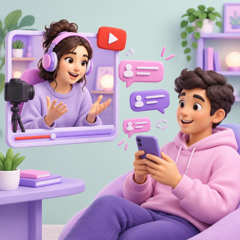 YouTube creators and comments illustration